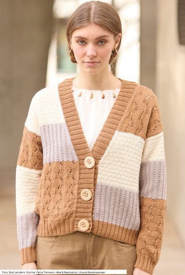 Jacke mit Musterflächen