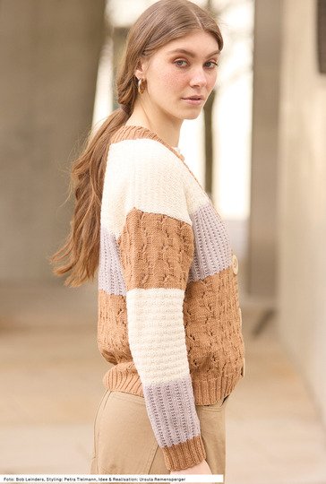 Jacke mit Musterflächen