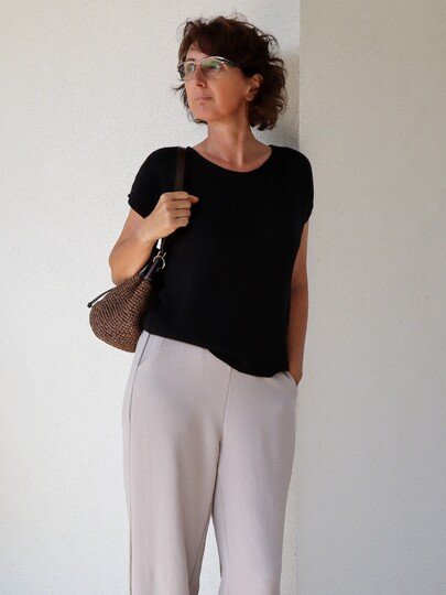 Strickanleitung NOIR – Sommertop aus Bambusgarn