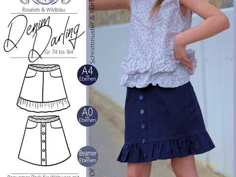 E-Book Schnittmuster DenimDarling Rock Gr. 74-164