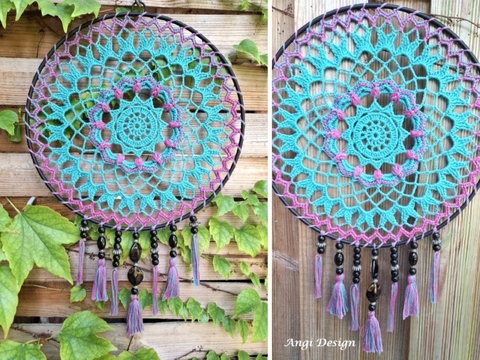 Häkelanleitung Mandala / Traumfänger "Jeanny"