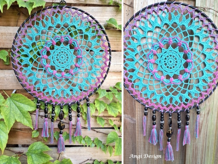 Häkelanleitung Mandala / Traumfänger "Jeanny"