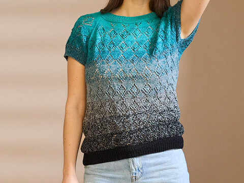 PULLI IMELDA … ALS RAGLAN VON OBEN GESTRICKT