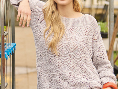 Pullover mit Ajourmuster