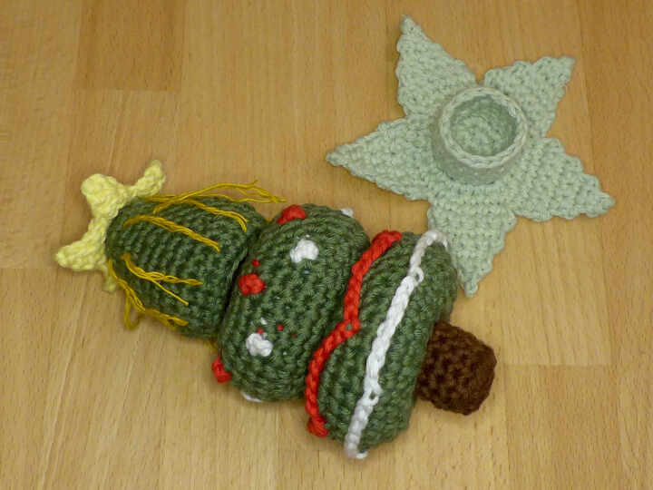 Häkelanleitung Steckspiel Weihnachtsbaum, Motorikspielzeug