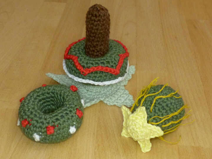 Häkelanleitung Steckspiel Weihnachtsbaum, Motorikspielzeug