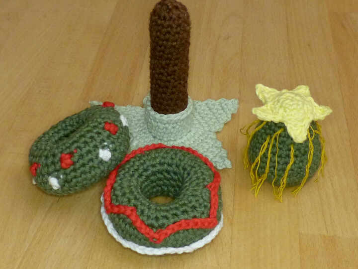Häkelanleitung Steckspiel Weihnachtsbaum, Motorikspielzeug