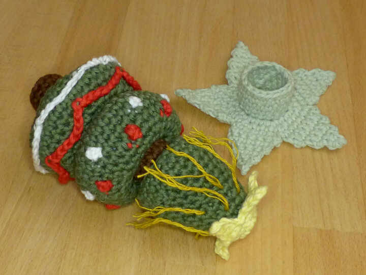 Häkelanleitung Steckspiel Weihnachtsbaum, Motorikspielzeug