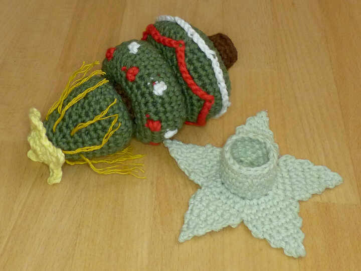 Häkelanleitung Steckspiel Weihnachtsbaum, Motorikspielzeug