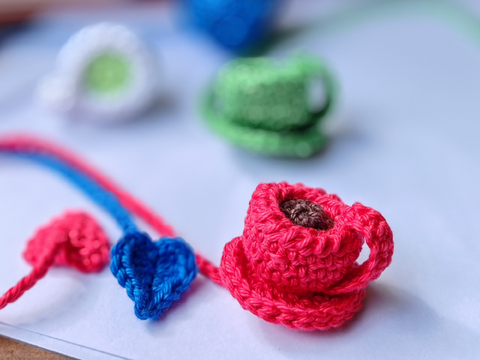 Coffee Cup Bookmark - Crochet Pattern Teacup