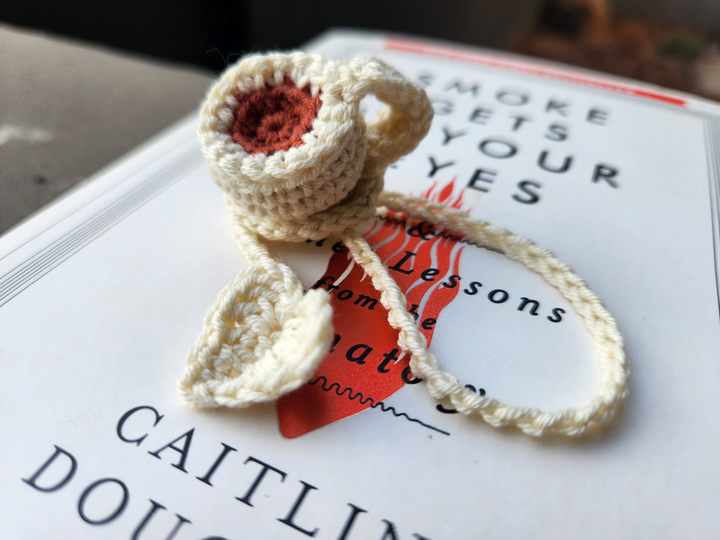 Coffee Cup Bookmark - Crochet Pattern Teacup