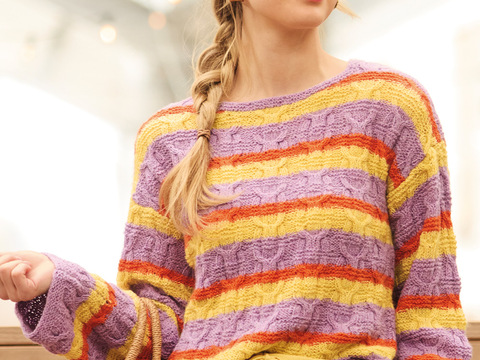 Pulli mit Zopfmuster