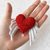 Crochet heart | CONSOLATION HEART| love | comfort | grief | small 5 cm