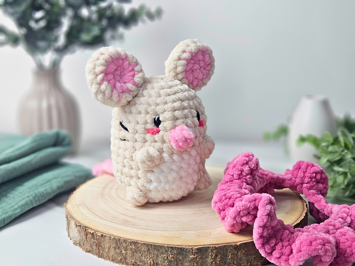 Häkelanleitung Ballerina Maus