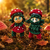 Serie Herbstpüppchen: Herr und Frau Fliegenpilz Herbstdeko Holzkugeln
