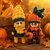 Serie Herbstpüppchen: Herr Mais und Frau Kürbis Herbst Deko für Holzkugeln
