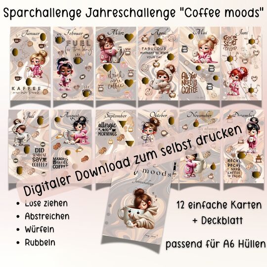 Jahres Spar-Challenge "Coffee Moods" *Digital*