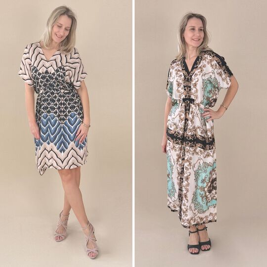 Schnittmuster Kleid Holly | oder Tunika mit Bindeband | Gr. 34-48 (PDF)