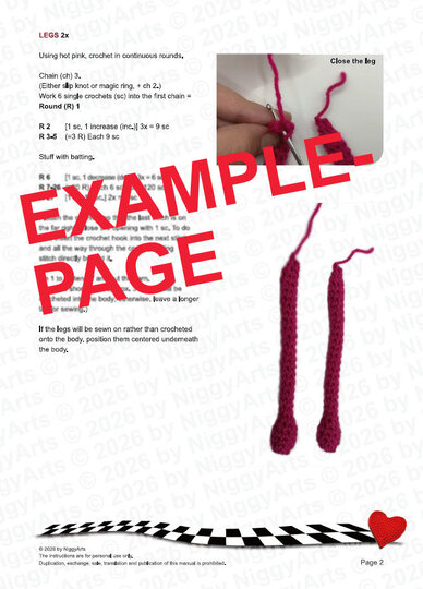 easy Flamingo - crochet pattern by NiggyArts