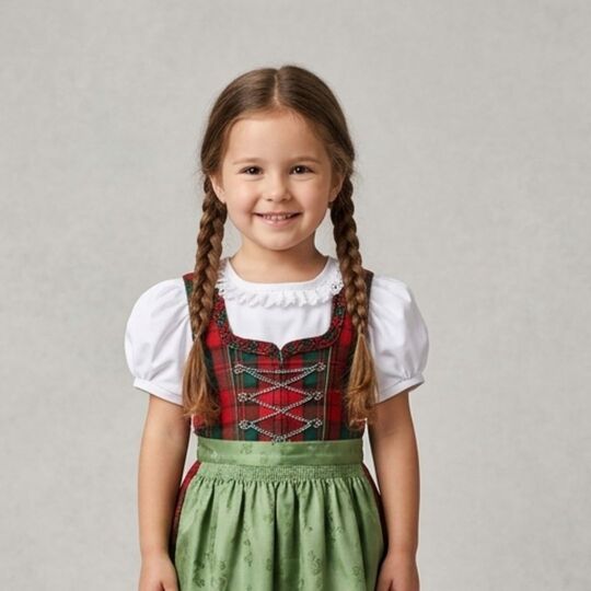 Dirndlbluse Emilie Gr. 86-140 für Jersey