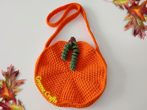 Crochet Pattern: Pumpkin-Shaped Purse - Fall Crochet Bag