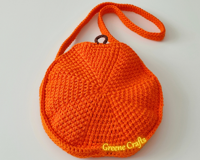 Crochet Pattern: Pumpkin-Shaped Purse - Fall Crochet Bag