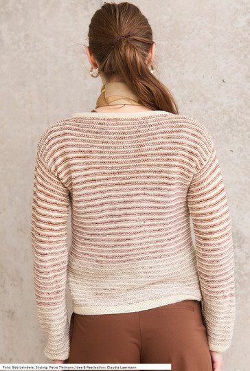 Pullover in kraus rechts