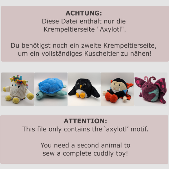 Krempeltierseite Axolotl (Anfänger)