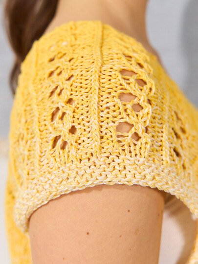 PULLI IRENE … MIT AJOURPASSE GESTRICKT
