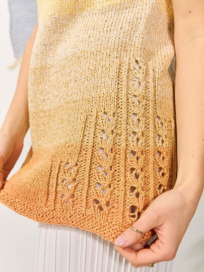 PULLI IRENE … MIT AJOURPASSE GESTRICKT