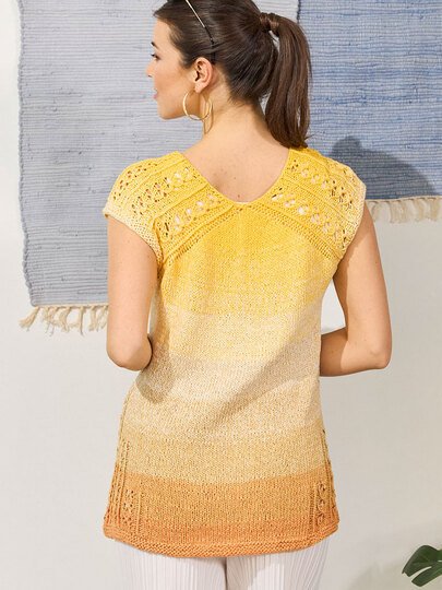 PULLI IRENE … MIT AJOURPASSE GESTRICKT