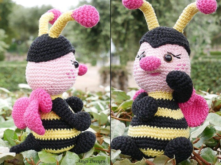 Häkelanleitung süsses Bienchen