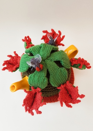 TeaCosyFolk's Venus Flytrap Tea Cosy Knitting Pattern