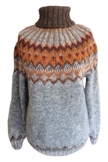 Strickanleitung Islandpullover „Alfheidur Autumn Witch“ | Ístex Léttlopi