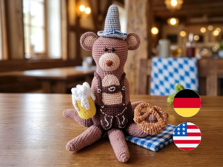 Crochet Pattern OctoBEARfest Bazi – Oktoberfest meets Octopus
