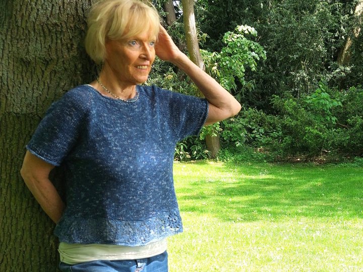 Oberteil "Cinderella", Raglan v. oben, mit Spitzenborte, Gr. S-XXXL