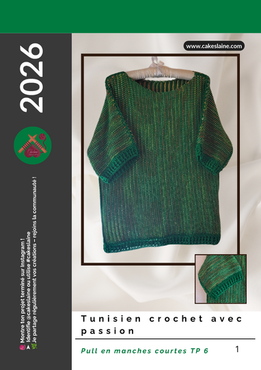 "Tunesisch gehäkelter Pulli – Tweedstyle – Fortgeschrittene – Groß & Klein"