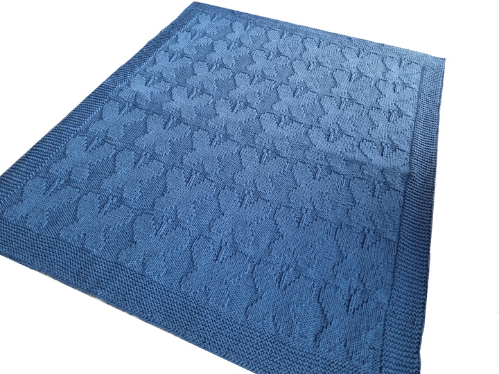 "Schmetterlingszauber" Strickanleitung Babydecke, Kuscheldecke in 7 Größen