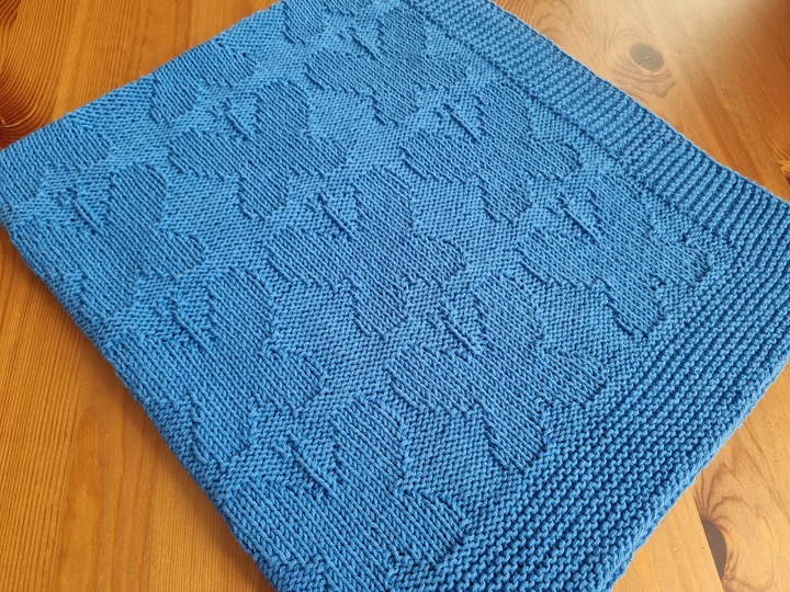 "Schmetterlingszauber" Strickanleitung Babydecke, Kuscheldecke in 7 Größen