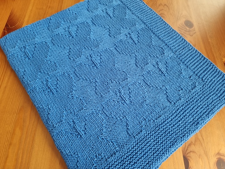 "Schmetterlingszauber" Strickanleitung Babydecke, Kuscheldecke in 7 Größen