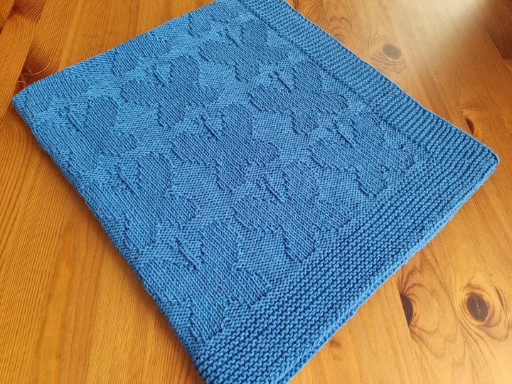 "Schmetterlingszauber" Strickanleitung Babydecke, Kuscheldecke in 7 Größen