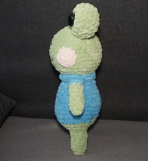 Häkelanleitung Frosch „Plüschtoni“