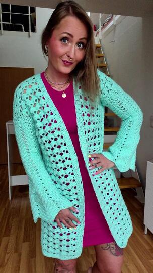 Jacke Quirina häkeln Cardigan