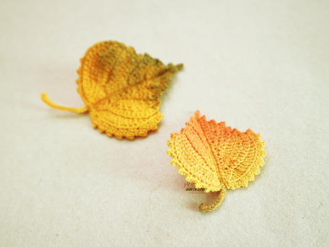 Crochet Birch Autumn Leaf Pattern
