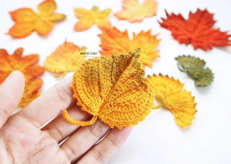 Crochet Birch Autumn Leaf Pattern