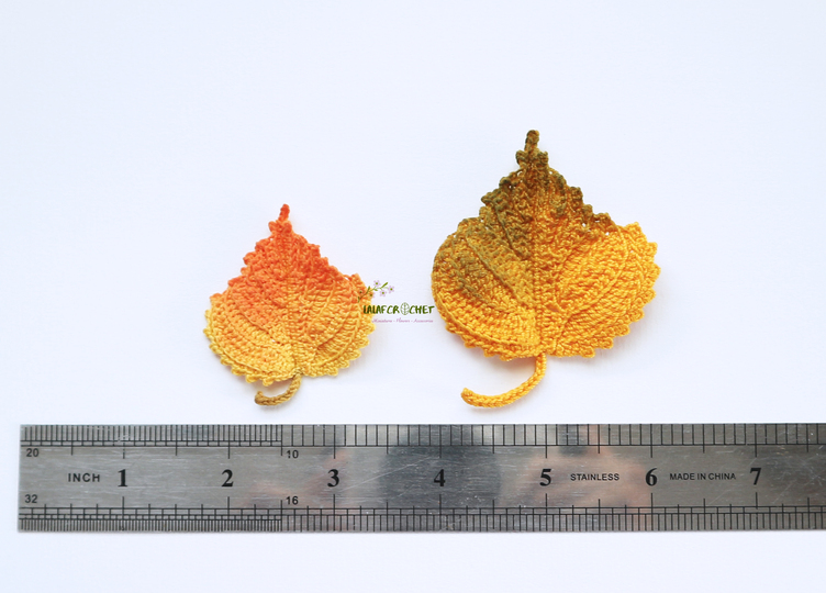 Crochet Birch Autumn Leaf Pattern