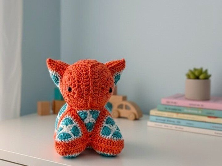 Crochet Pattern PDF Flora – Kitten in African Flowers Design