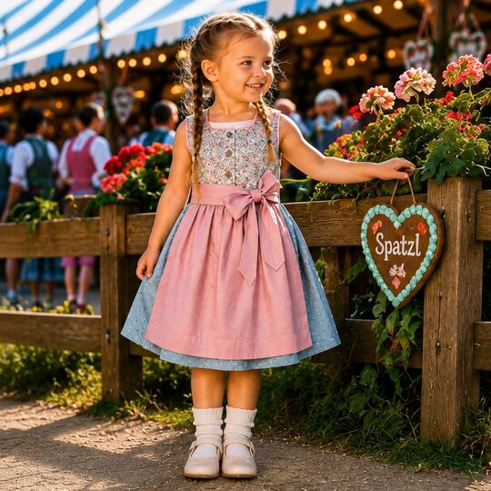 Kinderdirndl Resli Gr. 80-140 Schnittmuster