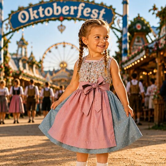 Kinderdirndl Resli Gr. 80-140 Schnittmuster