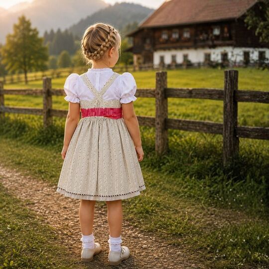 Kinderdirndl Sissi Gr. 80-140 Schnittmuster & Nähanleitung
